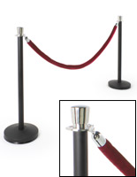 Crowd Control Post & Rope Set