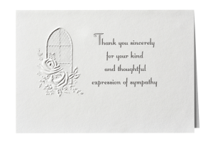 Floral Window Acknowledgement