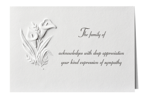 Lilies Acknowledgement