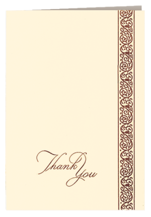 Classic Scroll Acknowledgement