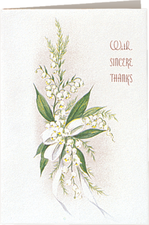 Lilies of the Valley Acknowledgement