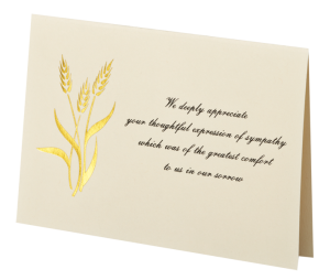 Gold Wheat Acknowledgement