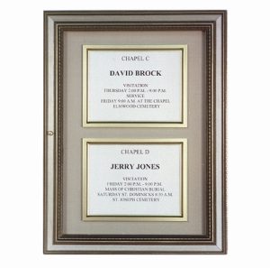 Wall Mount Directory (2 Panel)