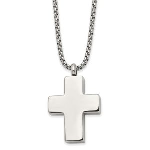 Brushed & Polished Reversible Cross