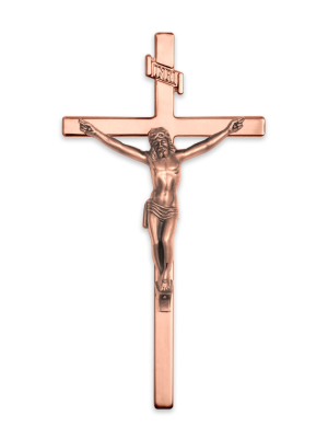 12" Metal Cross Traditional (Copper)