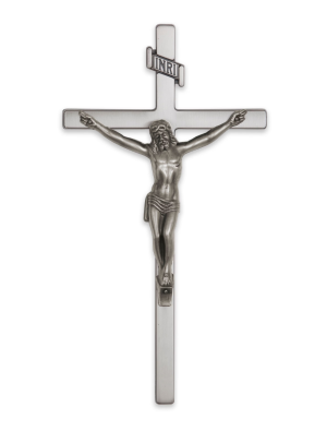 12" Metal Cross Traditional (Silver)