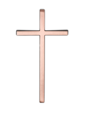 12" Metal Cross Plain (Copper)