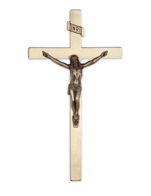 14" Metal Cross Traditional (Bronze)