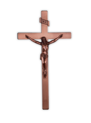 14" Metal Cross Traditional (Copper)