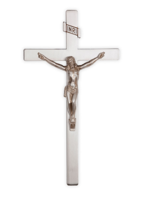 14" Metal Cross Traditional (Antique Silver)