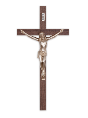 12" Walnut Cross Traditional (Silver)