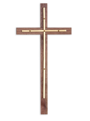 12" Plain Brass Cross