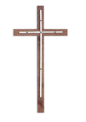 12" Plain Silver Cross