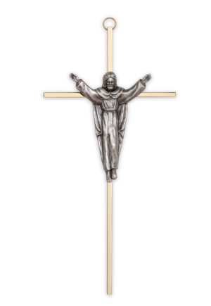 10" Traditional Modern Risen Christ (Silver)