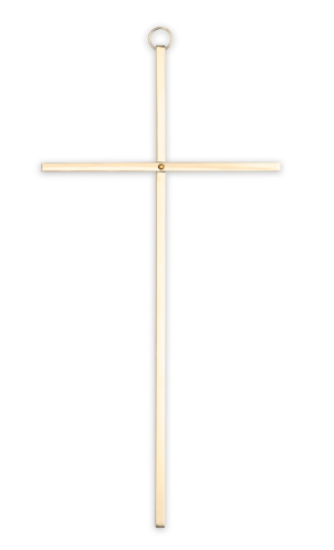 10" Plain Brass Cross
