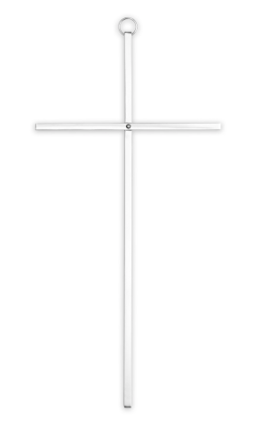 10" Plain Silver Cross