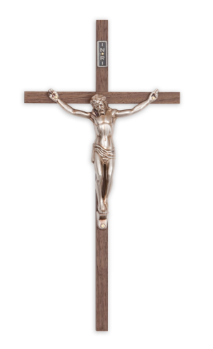 10" Walnut Cross Traditional (Antique Silver)