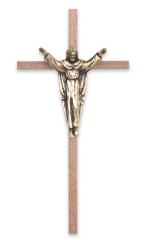 10" Walnut Traditional Risen Christ (Bronze)