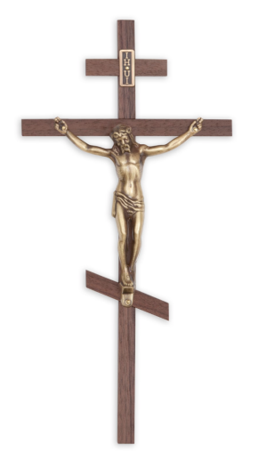 10" Walnut Cross Orthodox (Bronze)