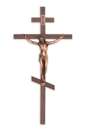 10" Walnut Cross Orthodox (Copper)